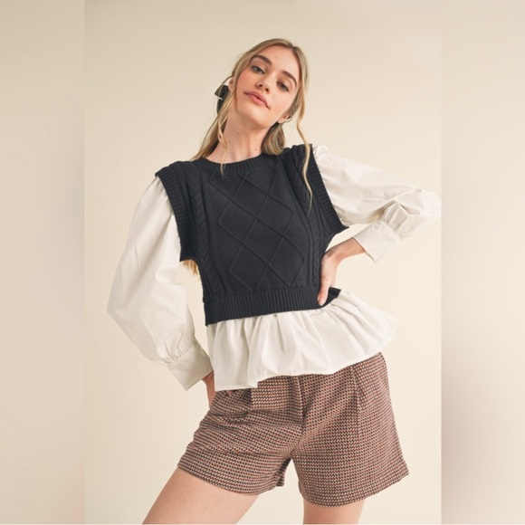 ❣️Mixed Media top❣️ - Picture 1 of 3